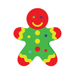 frosted gingerbread cookies with colorful icing design