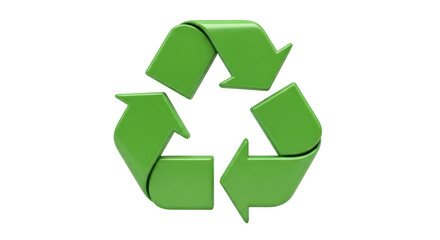 Isolated Green Recycle Symbol