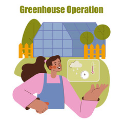 Horticulture. Flat Vector Illustration