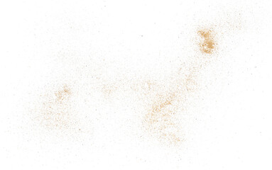 Sand flying, dust isolated on white background and texture, clipping path © dule964