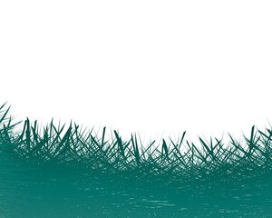 Abstract Background With Gradient Green Grass. Green Grass Illustration Background For Designs.