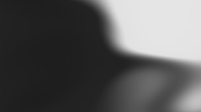 Abstract animation background with smooth gradients and blurred shapes in black and white tones. Suitable for digital media and creative projects