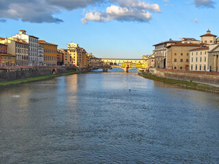 Naklejka premium The Old Town of city of Florence, TItaly