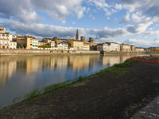 Fototapeta premium The Old Town of city of Florence, TItaly