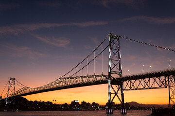 Florianópolis Santa Catarina Brasil florianopolis bridge at sunset