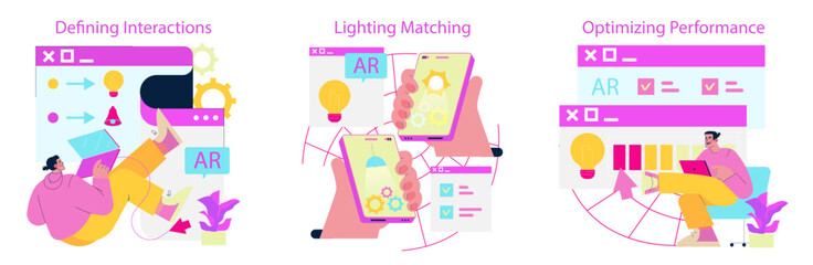 Augmented Reality Concepts in Vector Illustrations