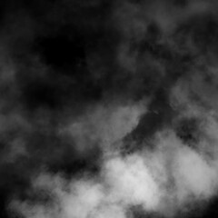 Black Cloudy Smoke Background