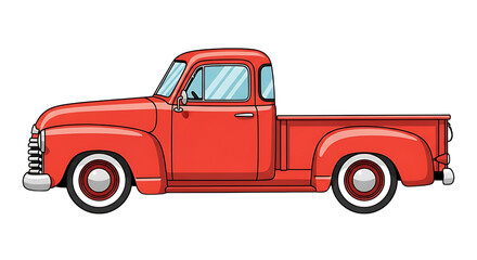 Pickup truck for transporting goods