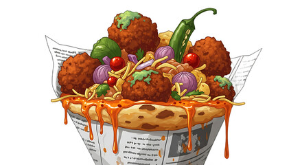 Unsanitary and bizarre Indian street food