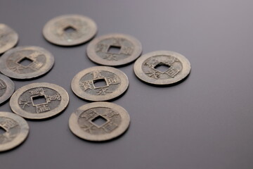 古銭の寛永通宝　江戸時代の貨幣通貨