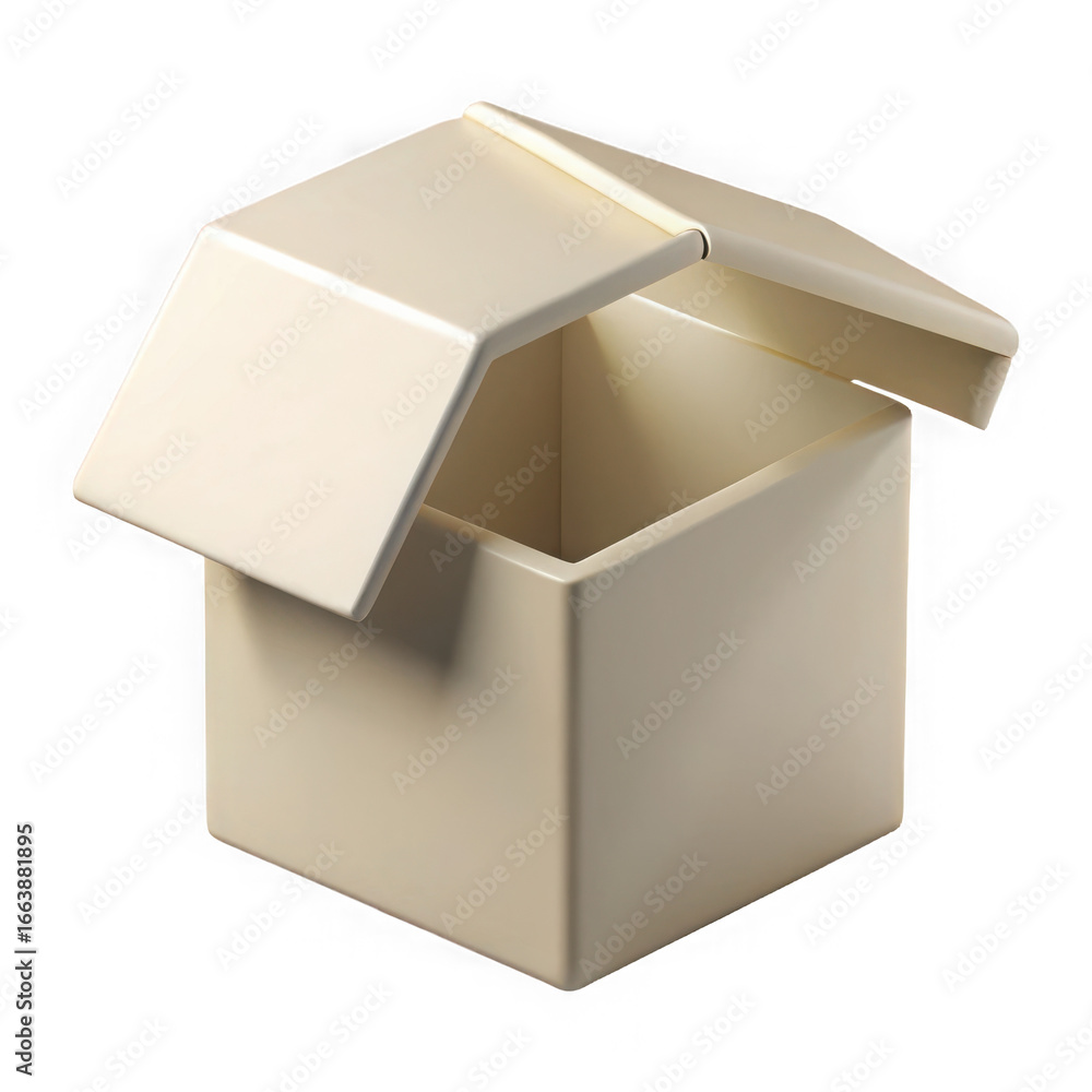Poster open box graphic element for design projects
