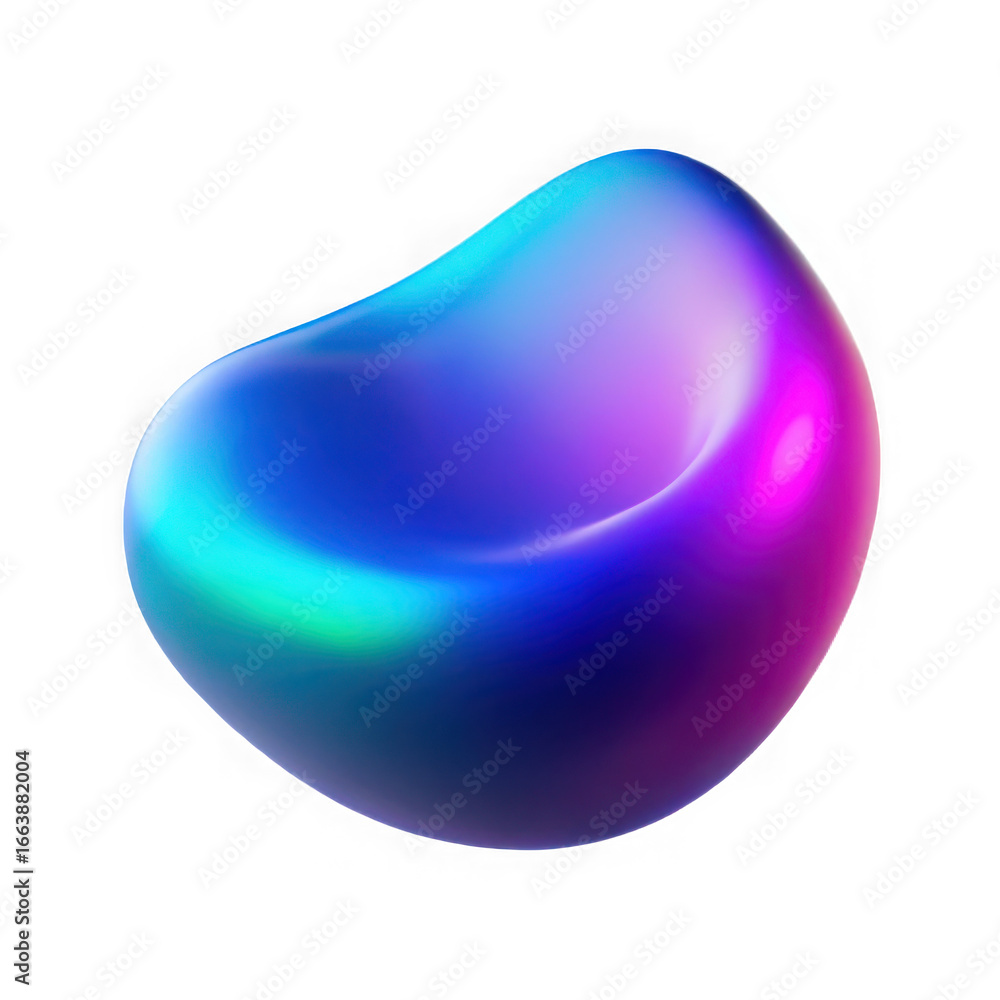 Poster abstract gradient blob background design