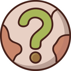 Black Question Mark Inside Circle &ndash; Minimalistic Flat Vector Help and Support Icon