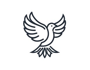 dove of peace-bird icon