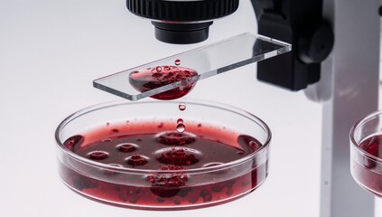 Perform blood group and Rh factor testing using slide agglutination method resulting in B positive result