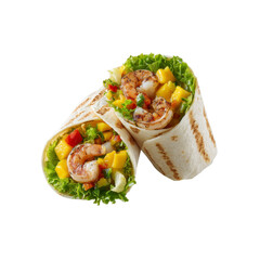 Delicious Shrimp and Mango Wraps Fresh, Healthy, and Appetising Food Photography