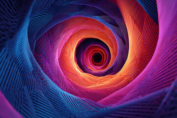 Abstract vibrant color spiral tunnel background wallpaper desktop hd design graphic illustration art texture pattern
