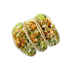 Delicious Grilled Shrimp Tacos with Creamy Coleslaw and Lime