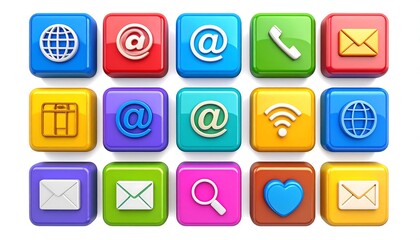 Vibrant collection of communication tools and digital interfaces for modern connectivity