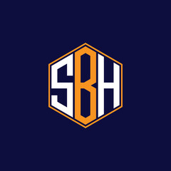 Modern Hexagon Monogram Logo Design – Geometric Lettermark Vector Template