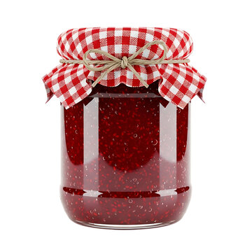 Homemade Strawberry Jam in Jar