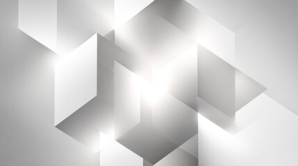 Abstract geometric shapes with light and shadows creating a modern minimalistic background design for various creative projects