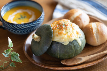 丸ごと かぼちゃグラタン