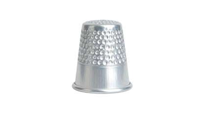 Metal thimble, close-up