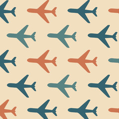 abstract background pattern airplane silhouettes vector
Vector abstract color background pattern