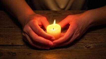 Candle in Hands
