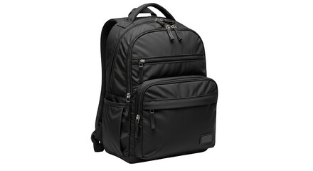 Fototapeta premium Black Backpack Modern Design Travel Bag