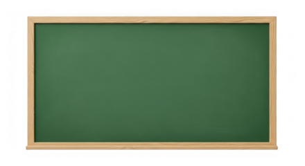 Blank Green Chalkboard With Wooden Frame
