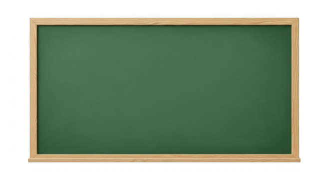Blank Green Chalkboard With Wooden Frame - Powered by Adobe