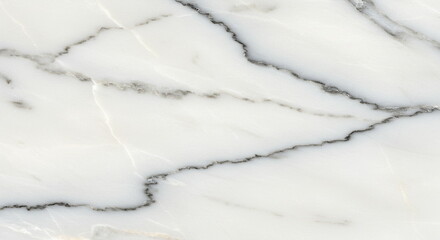 Fototapeta premium White Marble Texture Background with Grey Veins