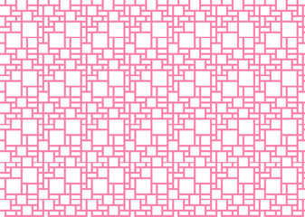 Fototapeta premium 幾何学的なタイル模様 背景 2色