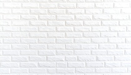 Fototapeta premium A seamless, textured white brick wall pattern creates a clean and modern backdrop.