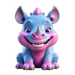 Adorable of a Smiling Baby Rhino