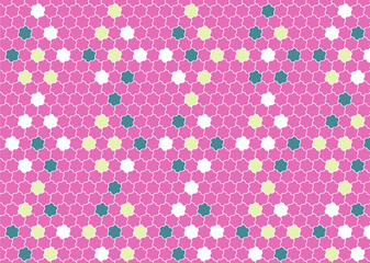 幾何学的なタイル模様 背景