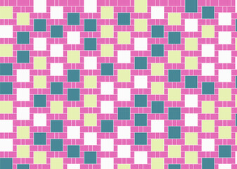 Fototapeta premium 幾何学的なタイル模様 背景