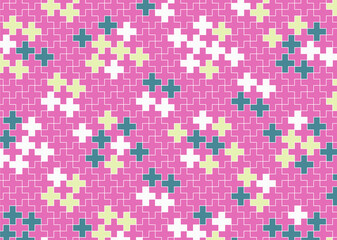 幾何学的なタイル模様 背景