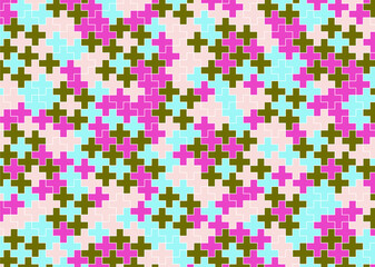 幾何学的なタイル模様 背景