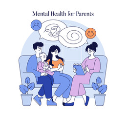 Family Therapy Session for Mental Health Support