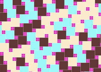 幾何学的なタイル模様 背景