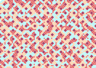 幾何学的なタイル模様 背景