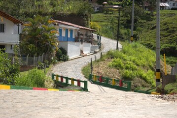 Concepción Antioquia, Colombia.
colonial town, colorful houses, traditional architecture, heritage
travel destination, cultural tourism, picturesque, charming town.
scenic, vibrant colors, authentic, 