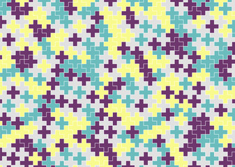 幾何学的なタイル模様 背景