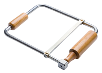 Mini coping saw isolated on a white or transparent background.