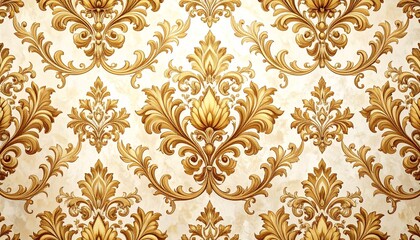 ゴールドフローリッシュのクラシック背景デザイン