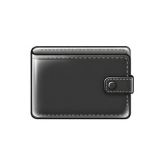 Black Leather Wallet: Minimalist Design, Compact Size