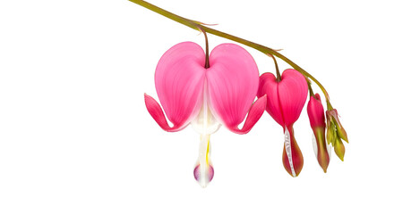 Fototapeta premium Bleeding Heart Flowers Close-Up